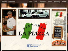 Tablet Screenshot of pizzeria-la-piazza.at